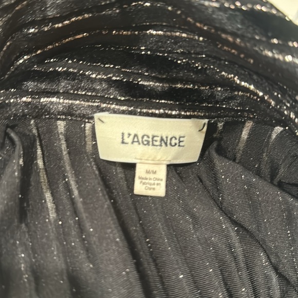 L’AGENCE Black Button Up Blouse - Picture 4 of 5